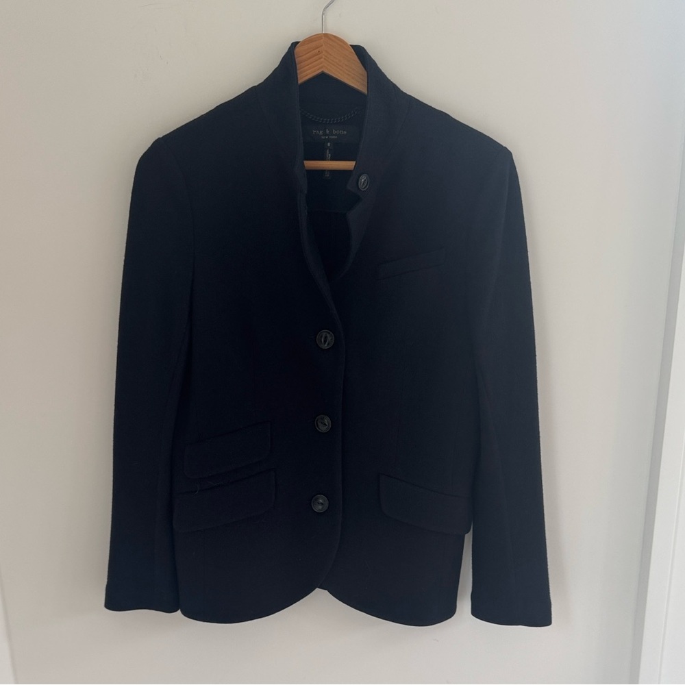 rag & bone slade wool tailored blazer size 6 - Picture 4 of 4
